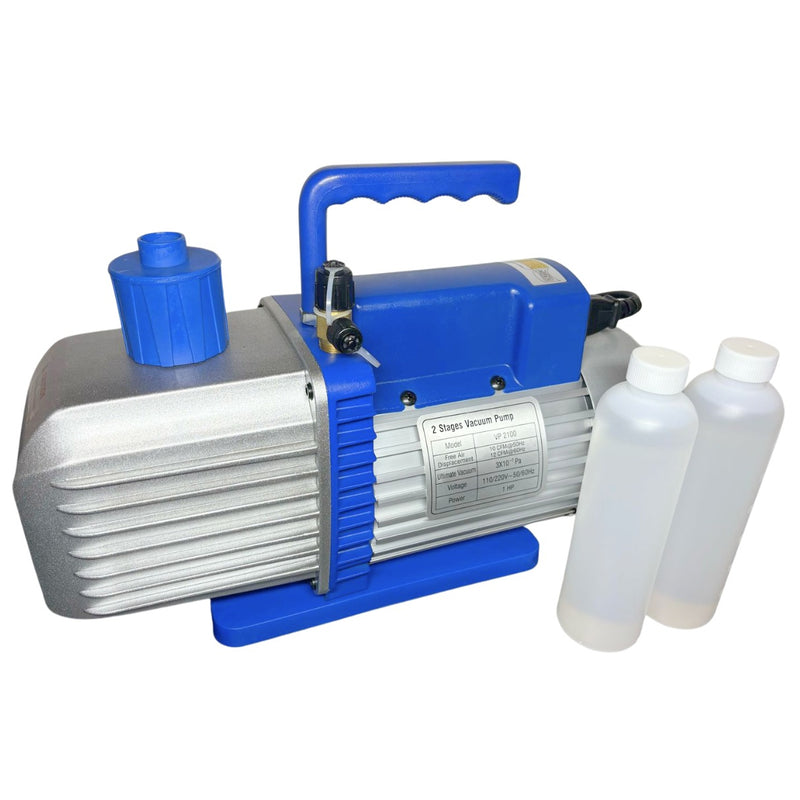 Bomba de vácuo 12cfm bivolt duplo estágio VP2100