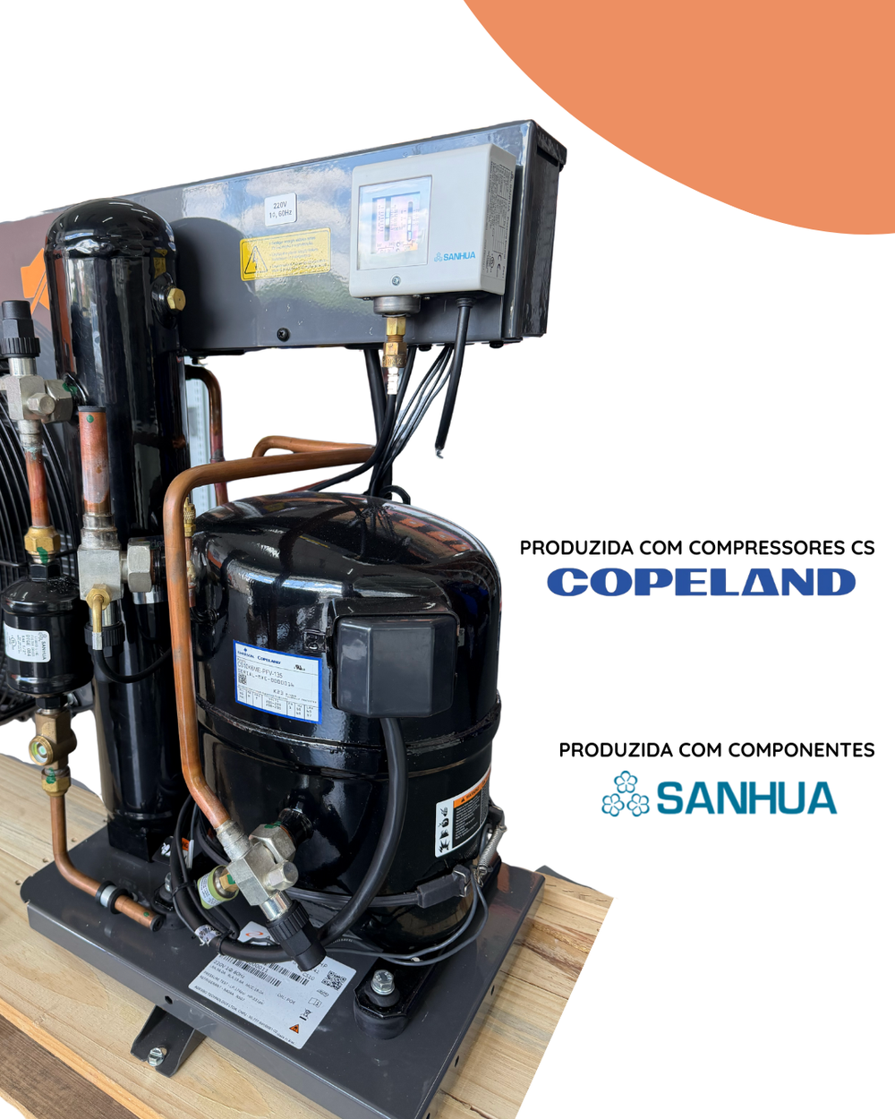 Unidade Condensadora Carenada Copeland Adesso 5,5HP R404A 380V-3F MP05