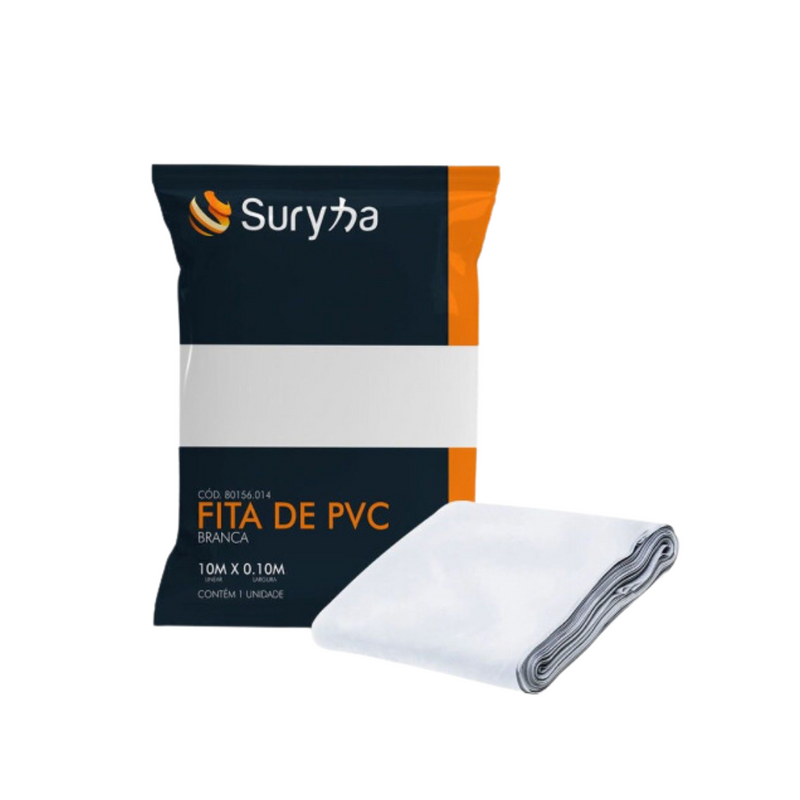 Fita PVC Branca 10m X 0.10m Suryha