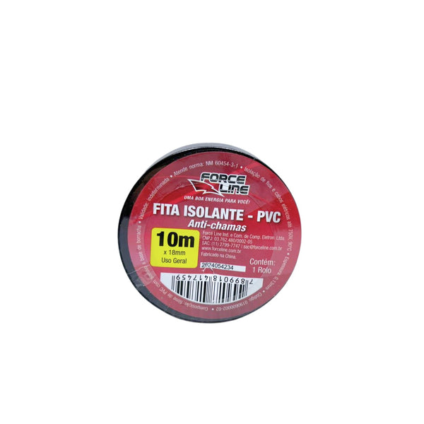Fita Isolante Preta Antichamas 18mm x 10m