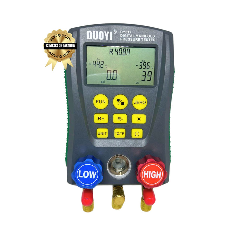 Manifold Digital 2 Vias Com Medidor De Vácuo E Maleta DY517A DUOYI