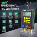 Manifold Digital 2 Vias Com Medidor De Vácuo E Maleta DY517A DUOYI