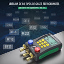 Manifold Digital 2 Vias Com Medidor De Vácuo DY517 DUOYI