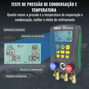 Manifold Digital 2 Vias Com Medidor De Vácuo DY517 DUOYI