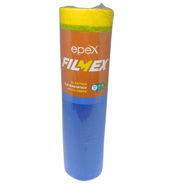 Filmex Filme Eletrostático+fita Crepe Azul 1,5x20mts Epex