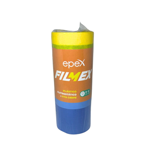 Filmex Filme Eletrostático+fita Crepe Azul 90cm x 20mts Epex