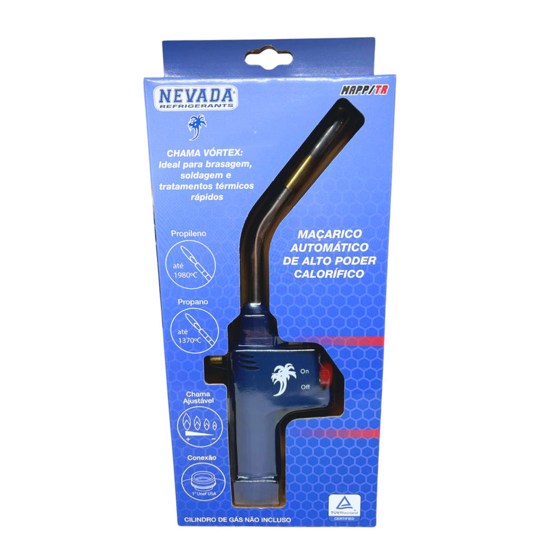Maçarico Portátil Manual Chama Regulável Vortex Mapp/Tr Nevada