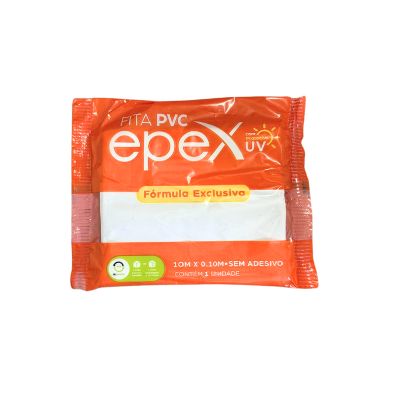 Fita PVC Branca 10m X 0.10m Epex