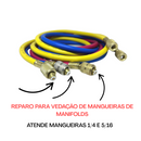 Reparo Vedação Com 10un Mangueira De Manifold Mastercool 1/4