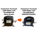 Compressor Tecumseh 1/4 HP R600a 110V TA1380M-DS1H