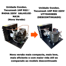 Unidade Condensadora Tecumseh 1 HP R22 R404A 220V UAL4510Z-NA3A (UTY9455EES)