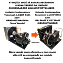 Unidade Condensadora Tecumseh 1.1/2 HP R404 220V URN2445Z-NA0F4HA (UAL2445Z-NA3A / UTY2446ZES)