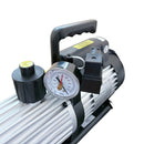 Bomba De Vácuo 12 Cfm Duplo Estágio Com Vacuômetro E Solenóide Mastercool