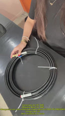 Mangueira Nitrogênio 8 Metros - 1/4 Sae C/registro Bola 1/4