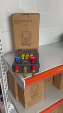 Manifold Digital 2 Vias Com Medidor De Vácuo DY517 DUOYI