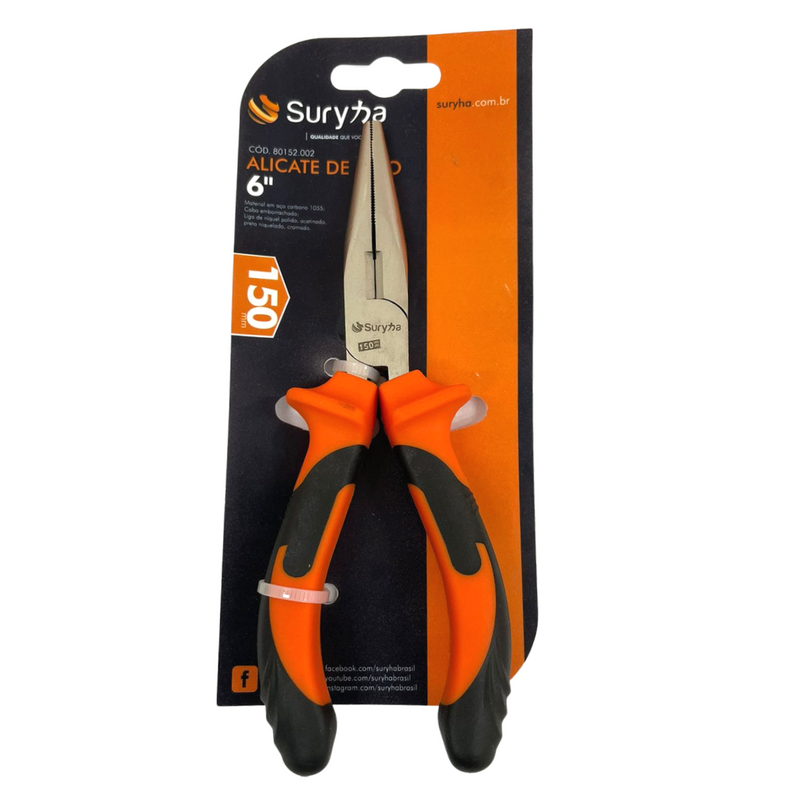 Alicate De Bico 6'' Profissional Suryha