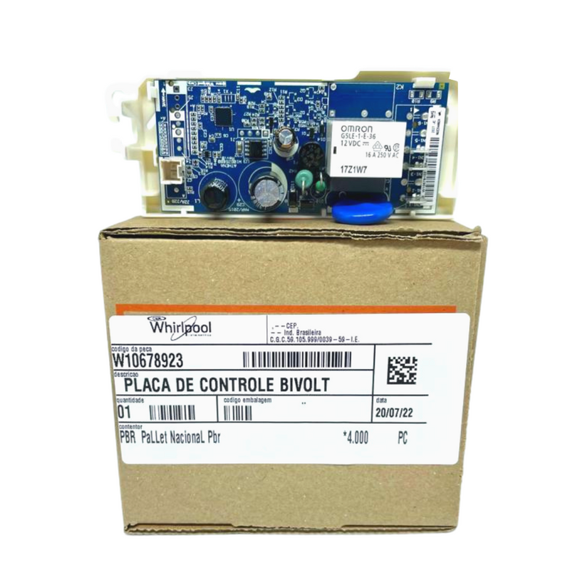 Placa De Controle Athena CJ Bivolt - W10678923 - Original