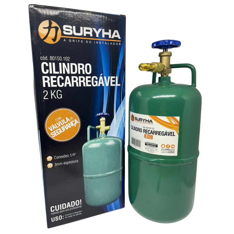 Cilindro Recarregável 2Kg Suryha