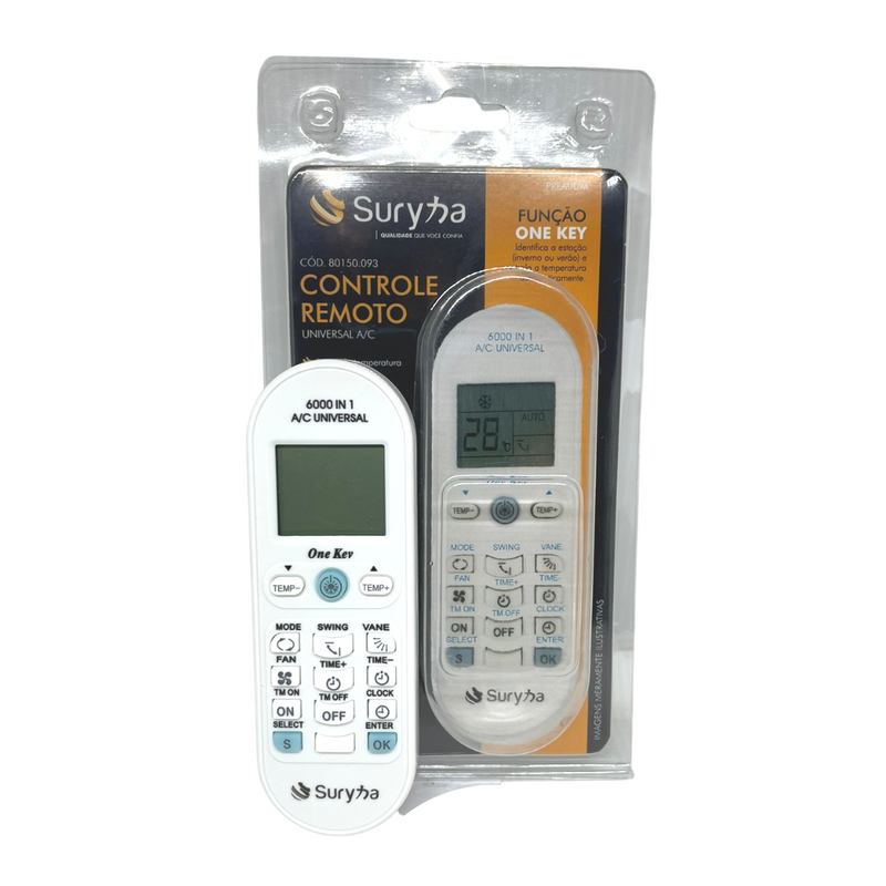 Controle Remoto Ar Condicionado Universal Premium Suryha