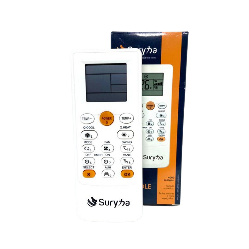 Controle Remoto Universal Para Ar Condicionado Suryha