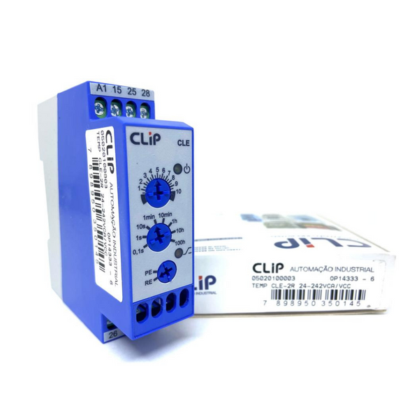 Temporizador Clip CLE-2R 24-242 Vca/Vcc