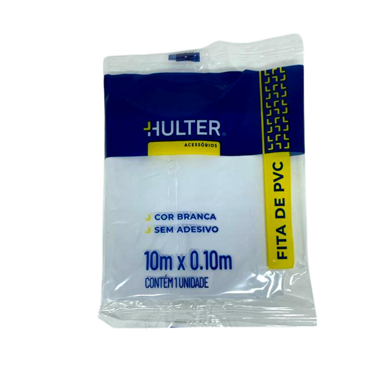 Fita PVC Branca 10m X 0.10m Hulter