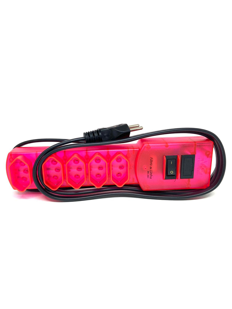 Filtro De Linha Rosa Neon 1.5M Bivolt MG-3001 Margirius