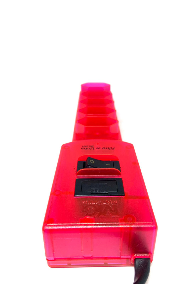 Filtro De Linha Rosa Neon 1.5M Bivolt MG-3001 Margirius